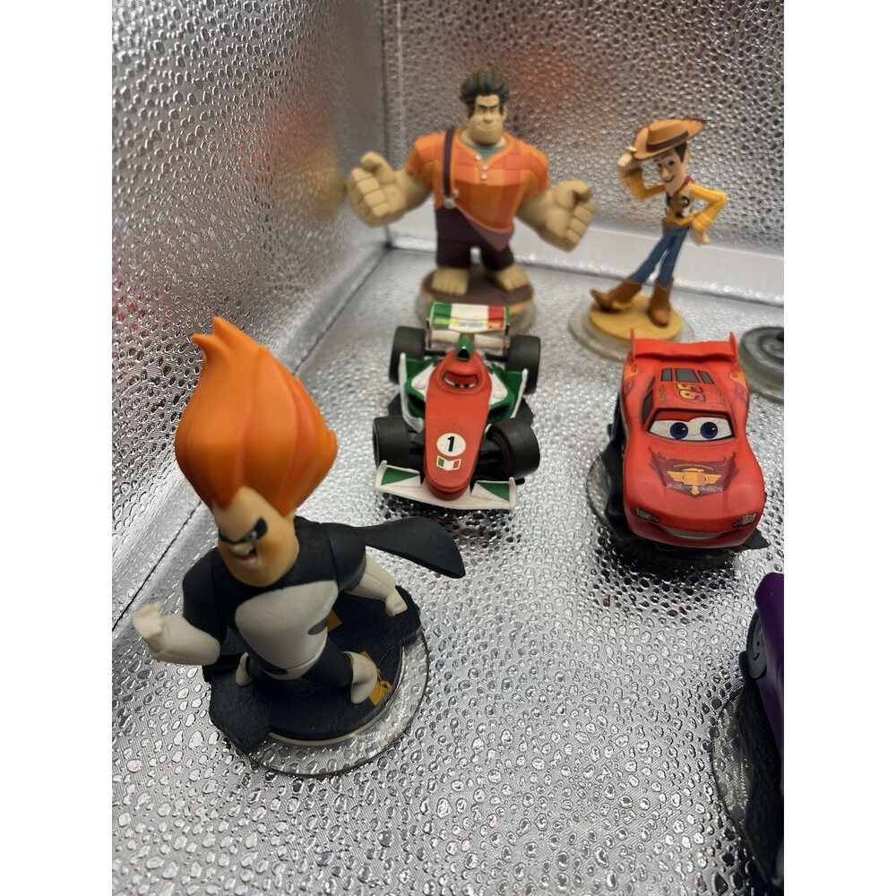 Disney Pixar Infinty 2.0 And 3.0 Figures , Cars Inc, Princess, Mickey 67 PCs Lot